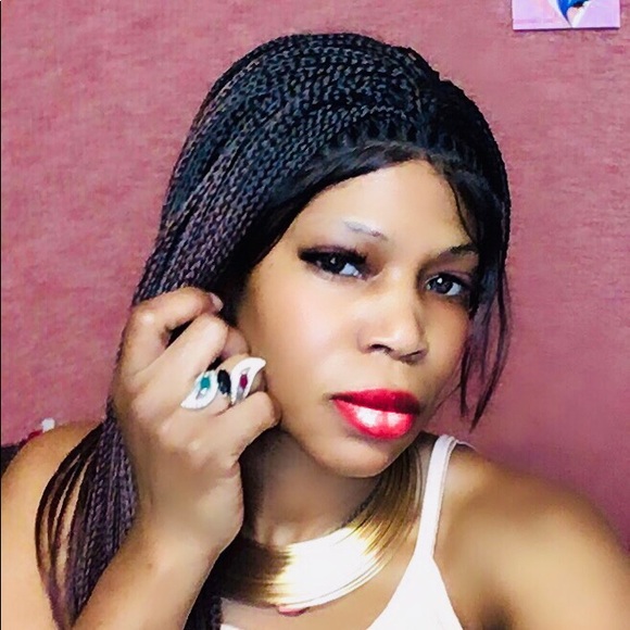 Beautiful Free Part Synthetic Lace Front Wigs with Baby Hair Box Braids - Picture 6 of 14